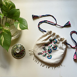 Thread Of Love | Embroidered Potli Pouch