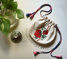 Thread Of Love | Embroidered Potli Pouch
