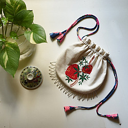Thread Of Love | Embroidered Potli Pouch