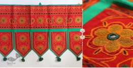 Rural trails ⁂ Kutchi Embroidered Toran ( 38" x 16" ) ⁂ 13