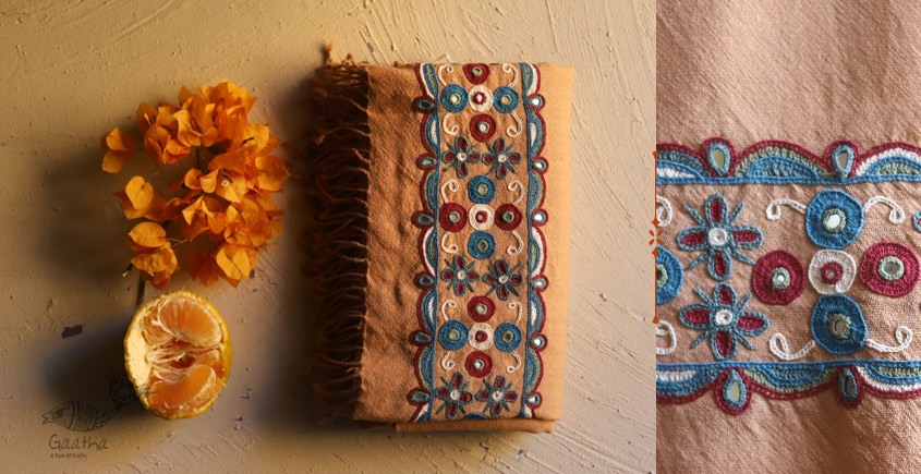 Aghan | अगहन ⁂ Aahir + Soi Embroidery ⁂ Merino Wool Shawl ⁂ 19