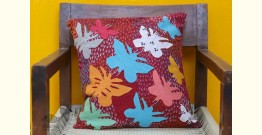Cushioned Living ❦ Applique Cotton Cushion Cover ❦ Butterflies - 8