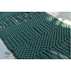 Knotted ▣ Floating Dashes Hand-Knotted Table Runner ▣ 28
