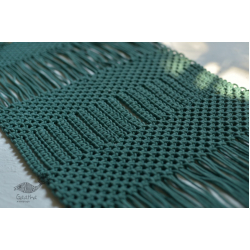 Knotted ▣ Floating Dashes Hand-Knotted Table Runner ▣ 28