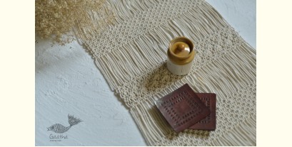 Knotted ▣ Jewel Hand-Knotted  Table Runner ▣ 30