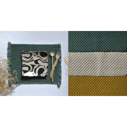 Knotted ▣ Classic Hand-Knotted Placemat (set of 4) ▣ 17