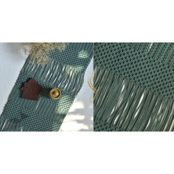 Knotted ▣ Floating Dashes Hand-Knotted Table Runner ▣ 28