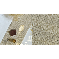 Knotted ▣ Jewel Hand-Knotted  Table Runner ▣ 30