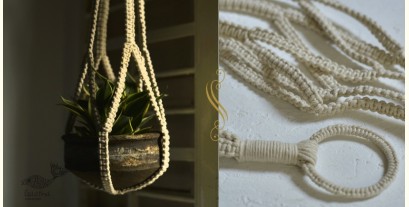 Knotted ▣ Minimal Hand-Knotted Plant Hanger ▣ 10