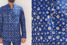 अमोल ● Handwoven | Dabu Printed ●  Cotton short kurta ● I