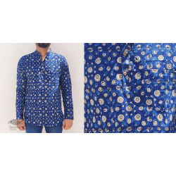 अमोल ● Handwoven | Dabu Printed ●  Cotton short kurta ● I