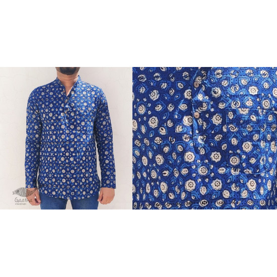 अमोल ● Handwoven | Dabu Printed ●  Cotton short kurta ● I