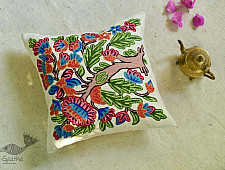गुल ✩ Kashmiri Ari Embroidery Cushion Cover (16" x 16") ✩ 19