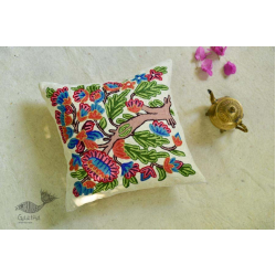 गुल ✩ Kashmiri Ari Embroidery Cushion Cover (16" x 16") ✩ 19