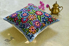 गुल ✩ Kashmiri Ari Embroidery Cushion Cover (16" x 16") ✩ 20