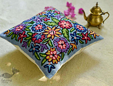 गुल ✩ Kashmiri Ari Embroidery Cushion Cover (16" x 16") ✩ 20