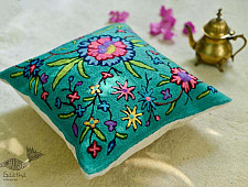 गुल ✩ Kashmiri Ari Embroidery Cushion Cover (16" x 16") ✩ 21