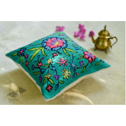 गुल ✩ Kashmiri Ari Embroidery Cushion Cover (16" x 16") ✩ 21