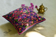 गुल ✩ Kashmiri Ari Embroidery Cushion Cover (16" x 16") ✩ 32