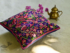 गुल ✩ Kashmiri Ari Embroidery Cushion Cover (16" x 16") ✩ 32