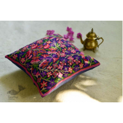 गुल ✩ Kashmiri Ari Embroidery Cushion Cover (16" x 16") ✩ 32