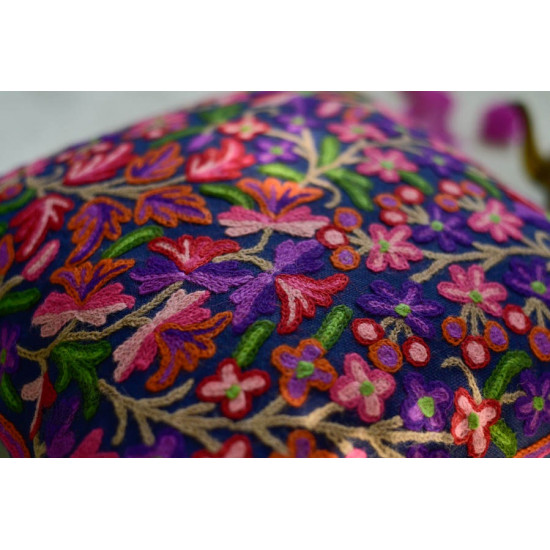 गुल ✩ Kashmiri Ari Embroidery Cushion Cover (16 x 16) ✩ 32