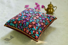 गुल ✩ Kashmiri Ari Embroidery Cushion Cover (16" x 16") ✩ 34