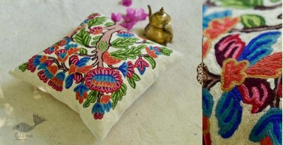 गुल ✩ Kashmiri Ari Embroidery Cushion Cover (16" x 16") ✩ 19