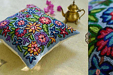 गुल ✩ Kashmiri Ari Embroidery Cushion Cover (16" x 16") ✩ 20