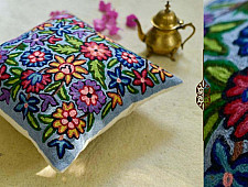 गुल ✩ Kashmiri Ari Embroidery Cushion Cover (16" x 16") ✩ 20