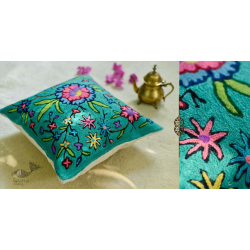 गुल ✩ Kashmiri Ari Embroidery Cushion Cover (16" x 16") ✩ 21