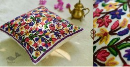 गुल ✩ Kashmiri Ari Embroidery Cushion Cover (16" x 16") ✩ 22