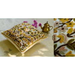 गुल ✩ Kashmiri Ari Embroidery Cushion Cover (16" x 16") ✩ 31