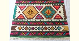 Handwoven Wool by Cotton Durri / Carpet - 4 X 6 Feet