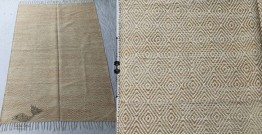 Handwoven Wool by Cotton Durri- 4 X 6 Feet - Almond Brown Color
