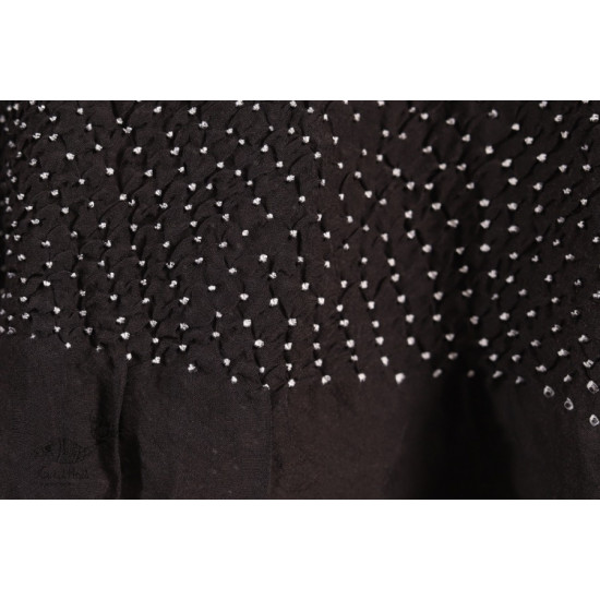 Twinkle drops ~ Silk Bandhani Masterpiece Dupatta ~ G