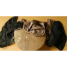 Twinkle drops ~ Silk Bandhani Masterpiece Dupatta ~ M