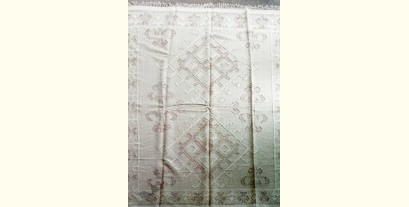 Handwoven Designer Durri ( Wool by Cotton  8 X 10 Feet ) 
