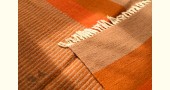 hand woven woolen durri Light Brown Stripes