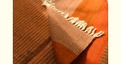 hand woven woolen durri Light Brown Stripes