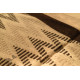 hand woven woolen durri~ Black Zig Zag