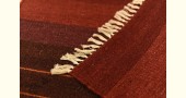 hand woven woolen Durrie ( 3' X 5' ) ~ Brown