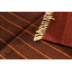 hand woven woolen Durrie ( 3' X 5' ) ~ Brown