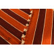 hand woven woolen durri - Horizontal Stripes