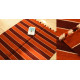 hand woven woolen durri - Horizontal Stripes