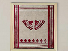 Home And Living | Handmade Embroidered ~ Japi Fabic Wall art 15 x 17 inches-Unframed