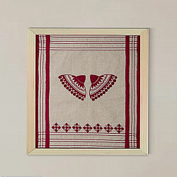 Home And Living | Handmade Embroidered ~ Japi Fabic Wall art 15 x 17 inches-Unframed