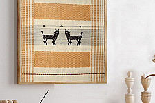 Home And Living | Handmade Embroidered ~Sambhar Deer Wall art 