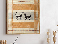 Home And Living | Handmade Embroidered ~Sambhar Deer Wall art 