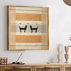 Home And Living | Handmade Embroidered ~Sambhar Deer Wall art 